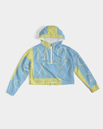 Load image into Gallery viewer, Blu Lemonade  Women&#39;s Cropped Windbreaker
