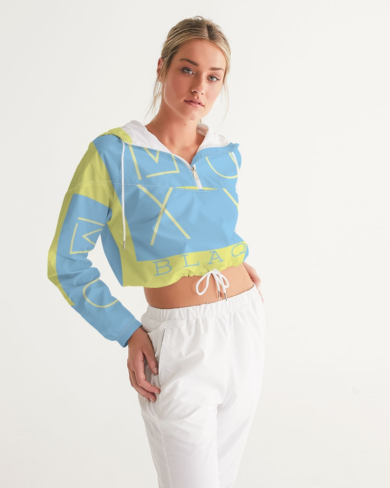 Blu Lemonade  Women's Cropped Windbreaker