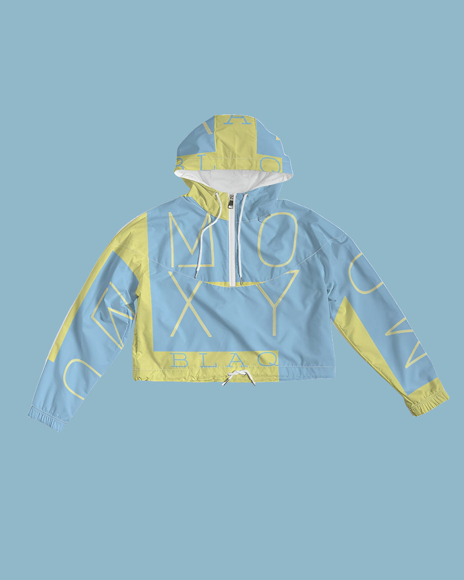 Blu Lemonade  Women's Cropped Windbreaker