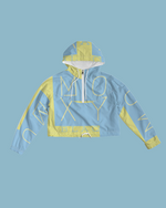 Load image into Gallery viewer, Blu Lemonade  Women&#39;s Cropped Windbreaker
