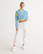 Load image into Gallery viewer, Blu Lemonade  Women&#39;s Cropped Windbreaker
