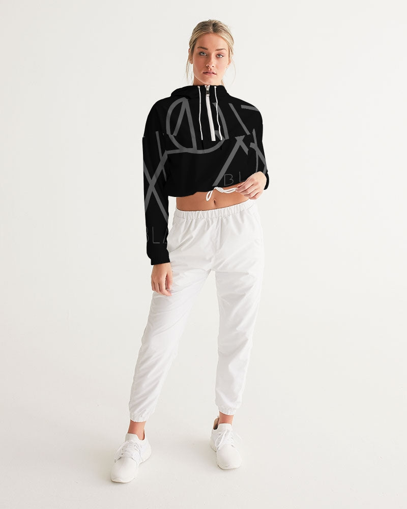 Blackout Women's Cropped Windbreaker