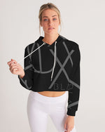 Load image into Gallery viewer, Blackout Women&#39;s Cropped Hoodie
