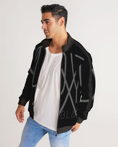 Blackout Men's Stripe-Sleeve Track Jacket