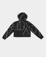 Load image into Gallery viewer, Blackout Women&#39;s Cropped Windbreaker
