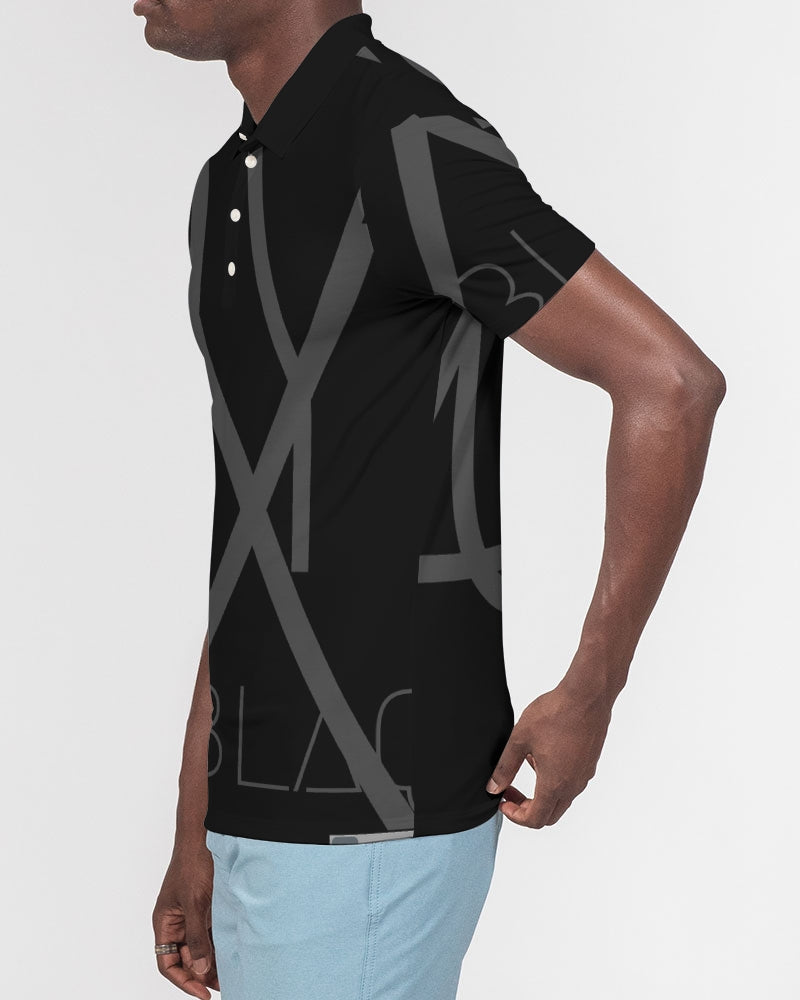 Men's Slim Fit Short Sleeve Polo BLACKOUT