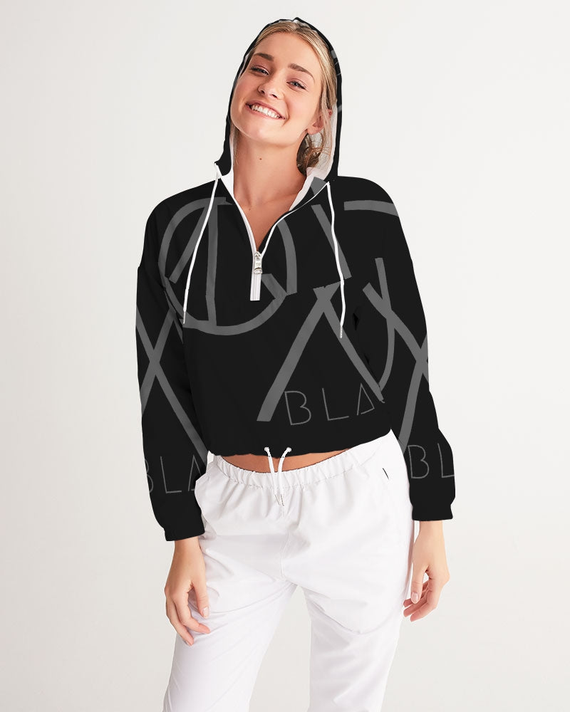 Blackout Women's Cropped Windbreaker