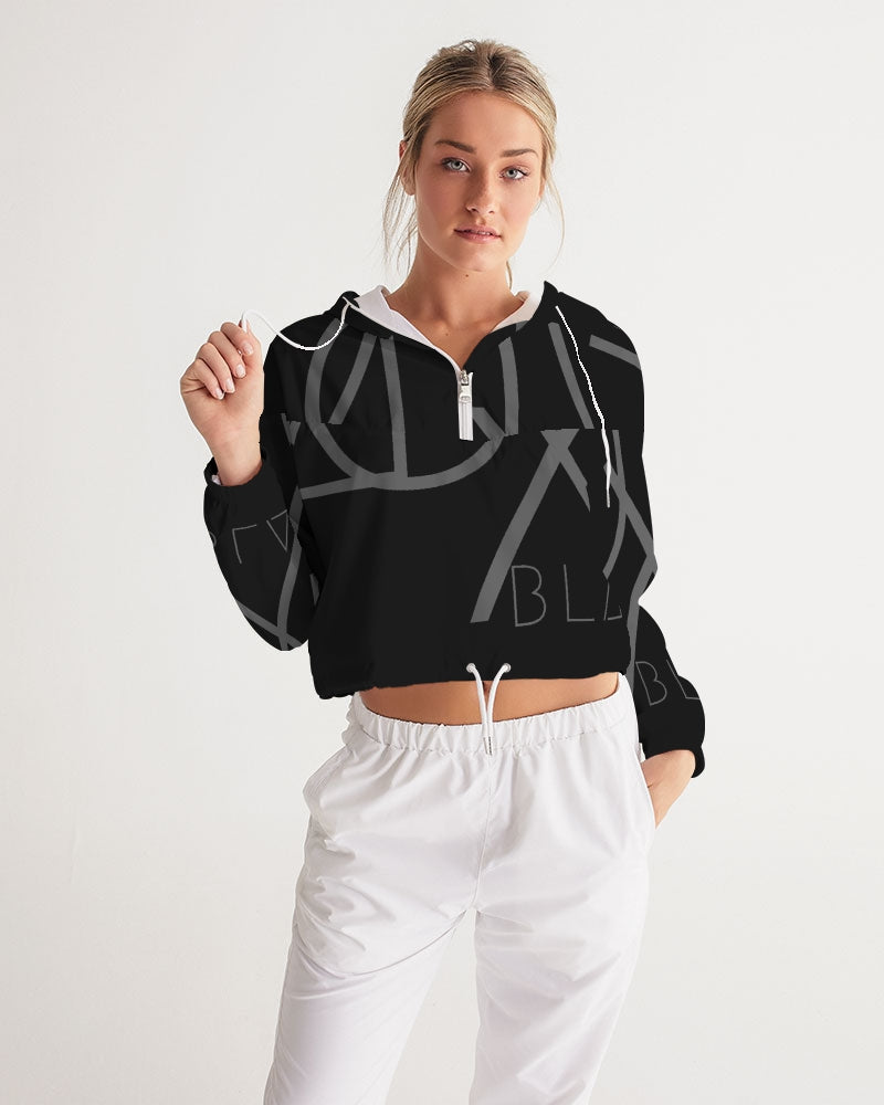 Blackout Women's Cropped Windbreaker