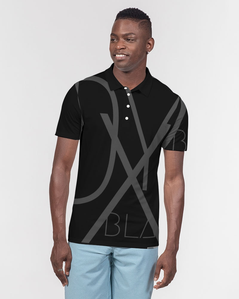 Men's Slim Fit Short Sleeve Polo BLACKOUT