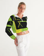 Load image into Gallery viewer, Women&#39;s Cropped Windbreaker x MOXYBLAQ rasta
