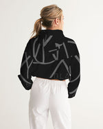 Load image into Gallery viewer, Blackout Women&#39;s Cropped Windbreaker
