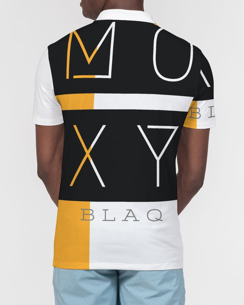 MOXYBLAQ  Men's Slim Fit Short Sleeve Polo