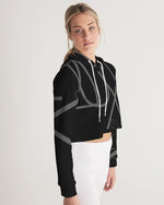 Load image into Gallery viewer, Blackout Women&#39;s Cropped Hoodie
