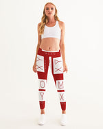 Load image into Gallery viewer, MOXYBLAQ Women&#39;s Yoga Pants RED ALERT
