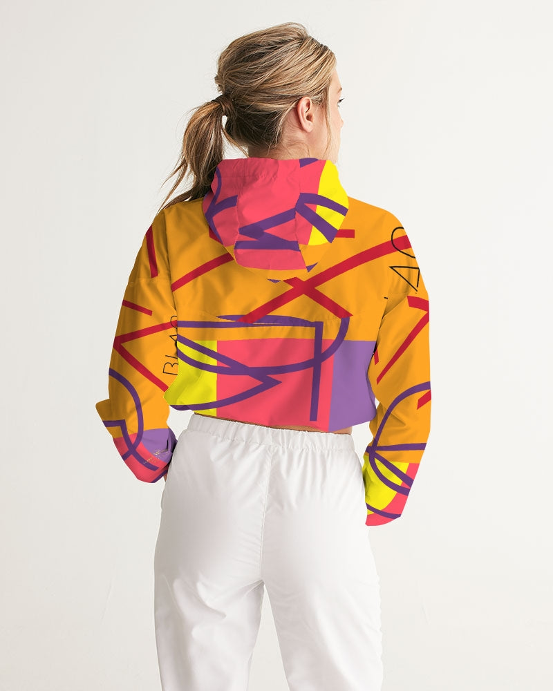 Women's Cropped Windbreaker "Honeyberry