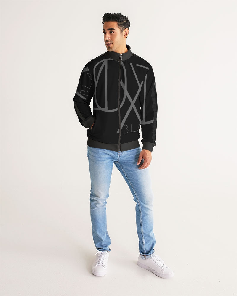 Blackout Men's Stripe-Sleeve Track Jacket