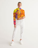 Load image into Gallery viewer, Women&#39;s Cropped Windbreaker &quot;Honeyberry
