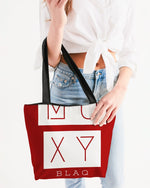 Load image into Gallery viewer, MOXYBLAQ Canvas Zip Tote
