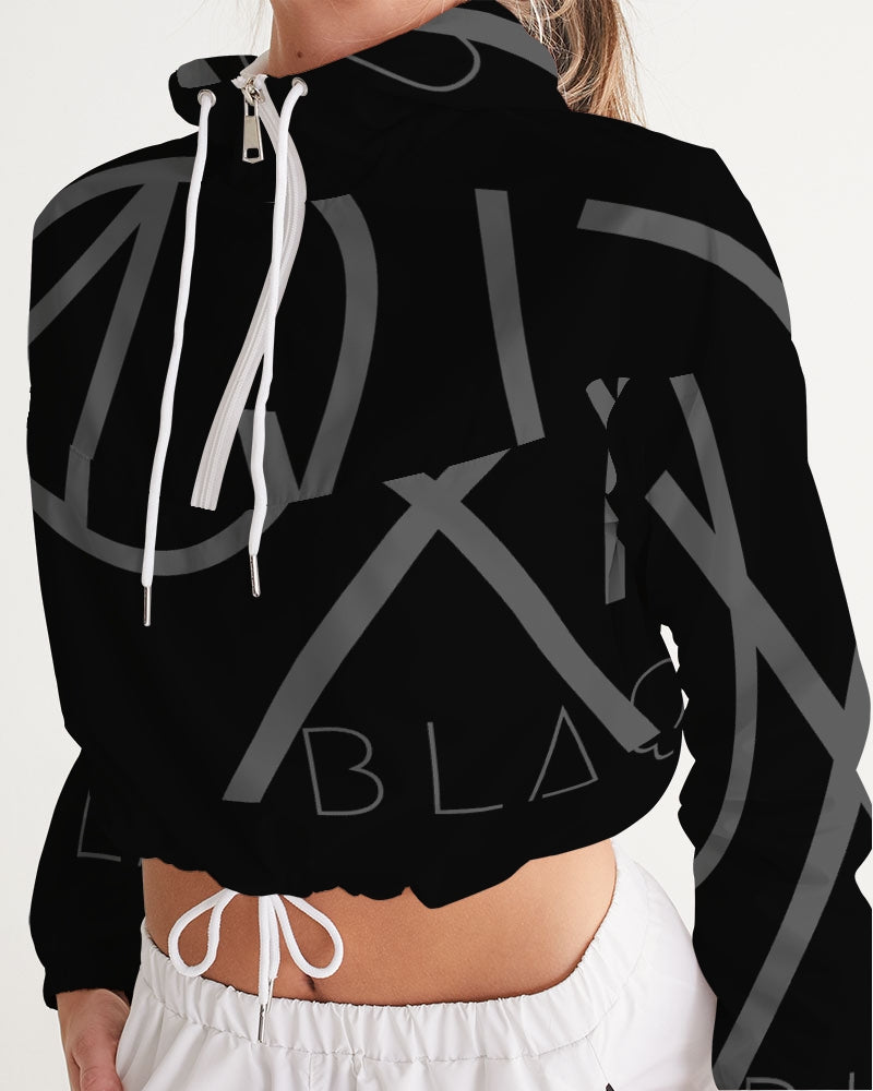 Blackout Women's Cropped Windbreaker