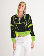 Load image into Gallery viewer, Women&#39;s Cropped Windbreaker x MOXYBLAQ rasta
