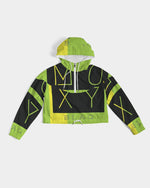 Load image into Gallery viewer, Women&#39;s Cropped Windbreaker x MOXYBLAQ rasta
