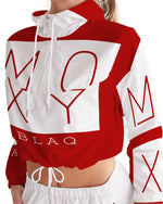 Load image into Gallery viewer, MOXYBLAQ  Women&#39;s Cropped Windbreaker
