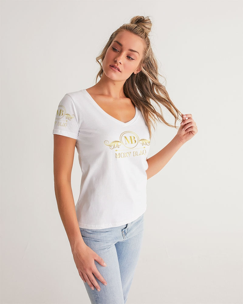 MOXYBLAQ Women's V-Neck Tee