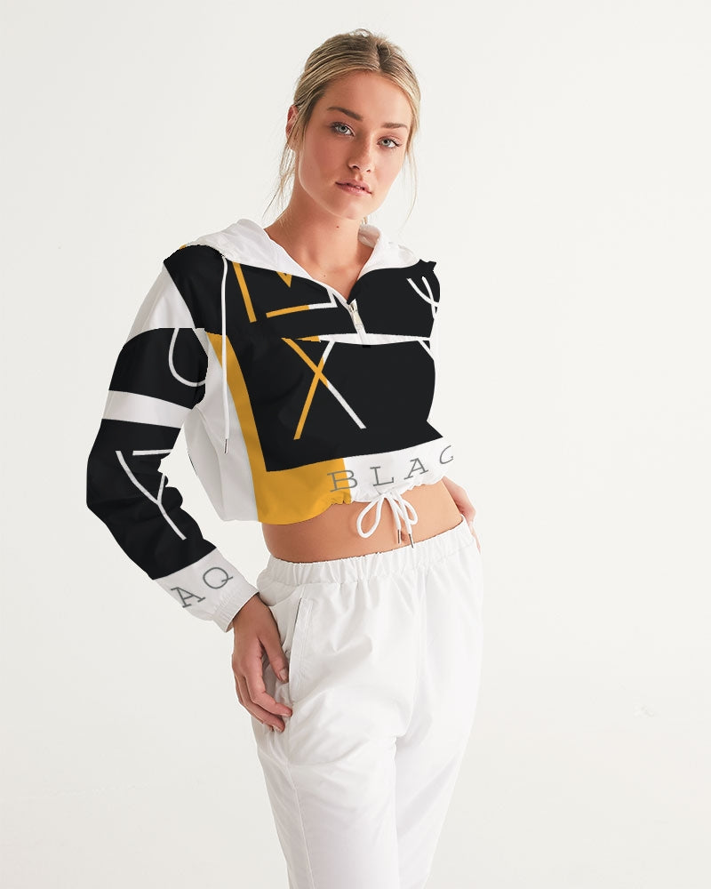 MOXYBLAQ Women's Cropped Windbreaker